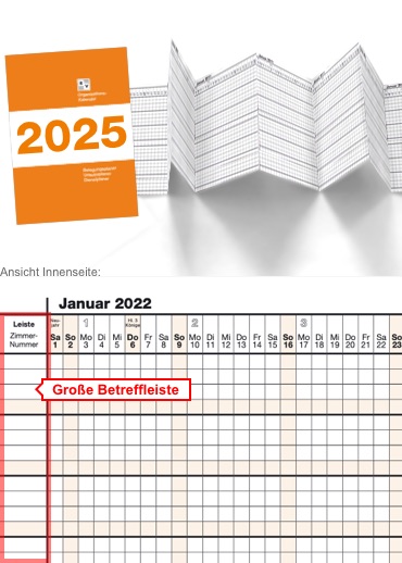Abbildung von Organisationskalender 2025 Papier