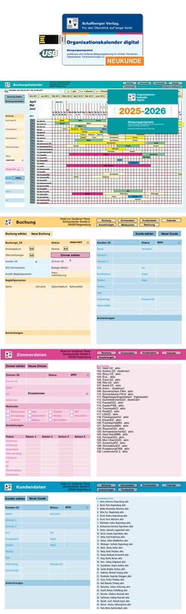 Abbildung von Organisationskalender 2026 digital