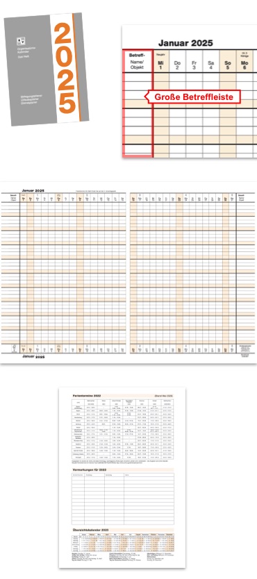 Abbildung von Organisationskalender 2025 Das Heft