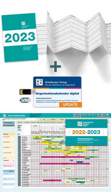 Abbildung von Organisationskalender 2023 Papier und digital