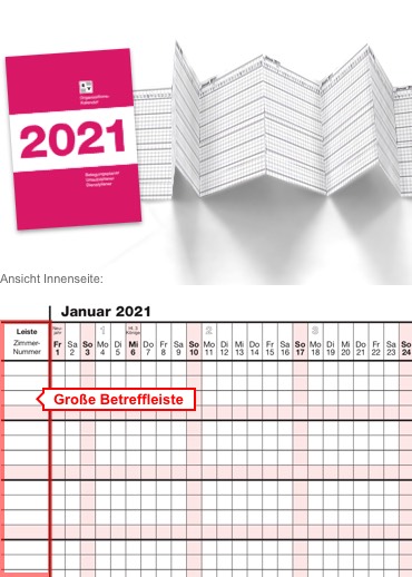 Abbildung von Organisationskalender 2021 Papier