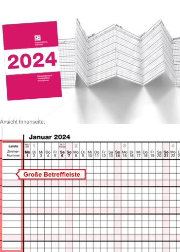 Abbildung von Organisationskalender 2024 Papier